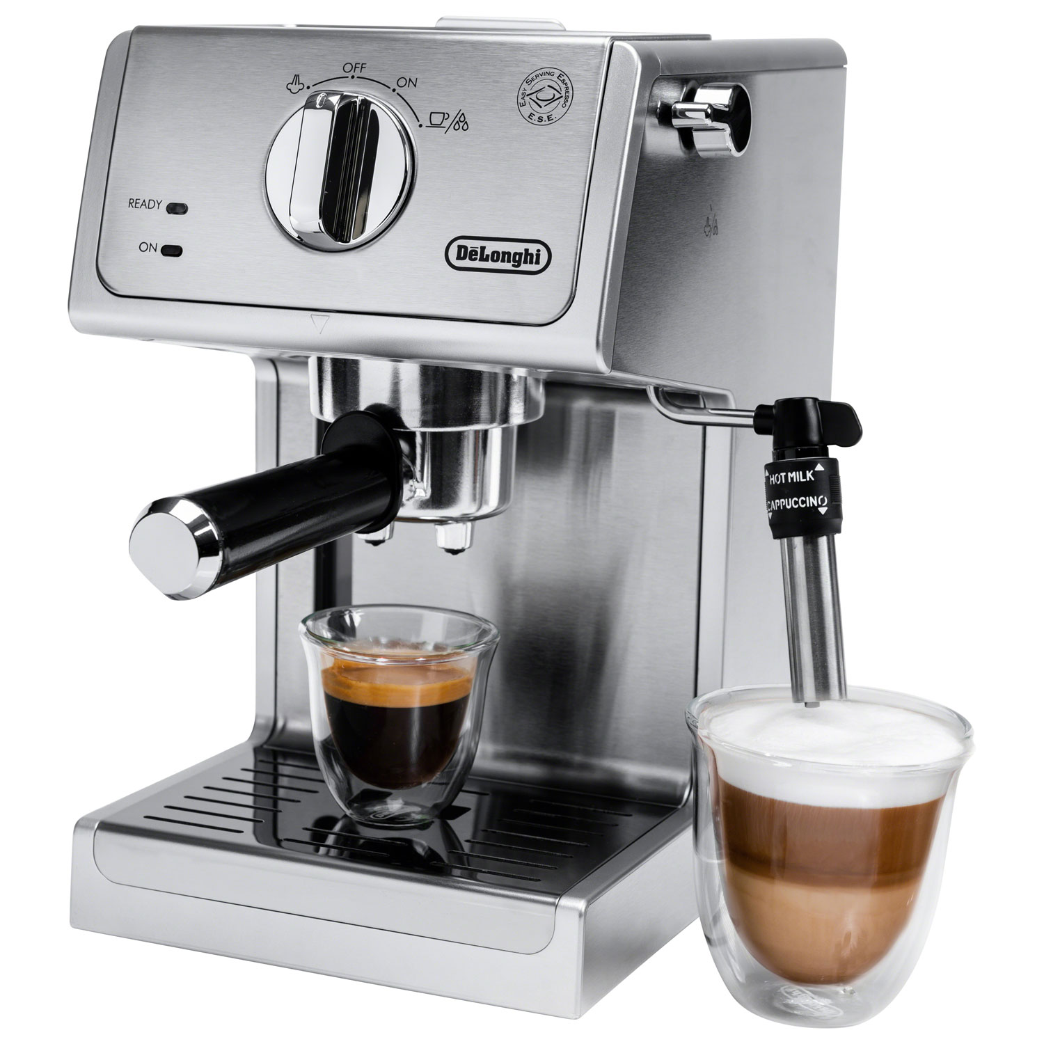 Cafetera Espresso Delonghi Color Plateado - USA Electrodomésticos