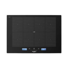 Cubierta de inducción 8 puestos de whirlpool referencia WPIWIXP0JBL en fondo blanco