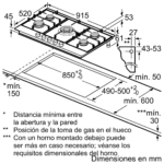 Cubierta Gas Bosch 90 cm Acero Serie 6 - Imagen 6