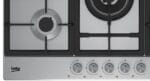 Cubierta a Gas Beko 75 cm Acero - HIAW75225SL