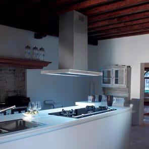 Campana Isla Falmec 90 cm Lumen Acero