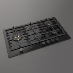 Estufa Gas Cristal negro mate 90cm FPH 905 G WK BKG Fulgor Milano