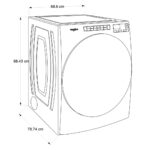 Esquema Secadora WHIRLPOOL Carga Frontal eléctrica 23 Kilos 7MWED6605MC Gris