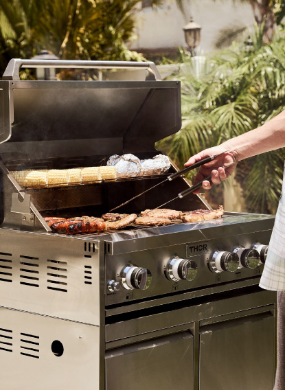 Asador Gas THOR Empotrable Acero - MK04SS304
