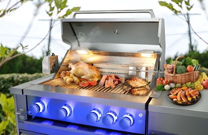 Asador Gas THOR Empotrable Acero - MK04SS304