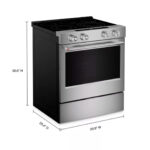 Estufa de Piso Eléctrica KitchenAid 76 cm Acero - Imagen 3