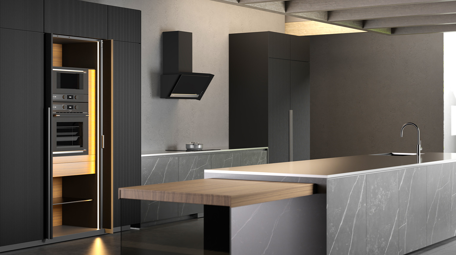 Cocina premium con electrodomésticos teka