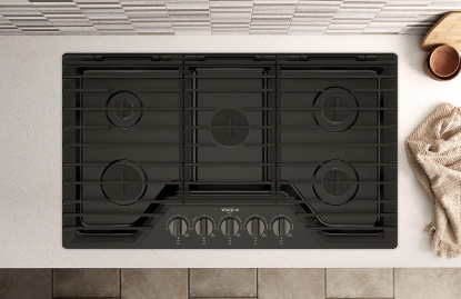 WCGK5036PV-2-2 Cubierta a Gas Whirlpool 90 cm Negro - WCGK5036PV