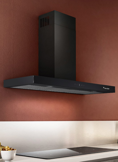 Campana de Pared Tecnolam 90 Cm Negra - EURO BLACK PA