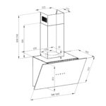 Campana de pared Tecnolam MATRIX 70 CM