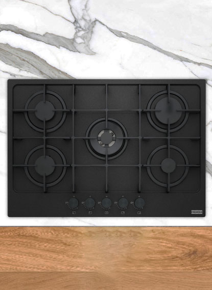 FHMA7554GDCMBC-2-4 Cubierta a Gas Franke 73 cm Acero Negro - FHMA7554GDCMBC
